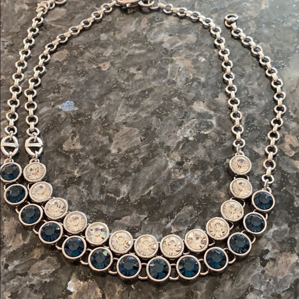 Lia Sophia crystal 2 necklace set! NWT